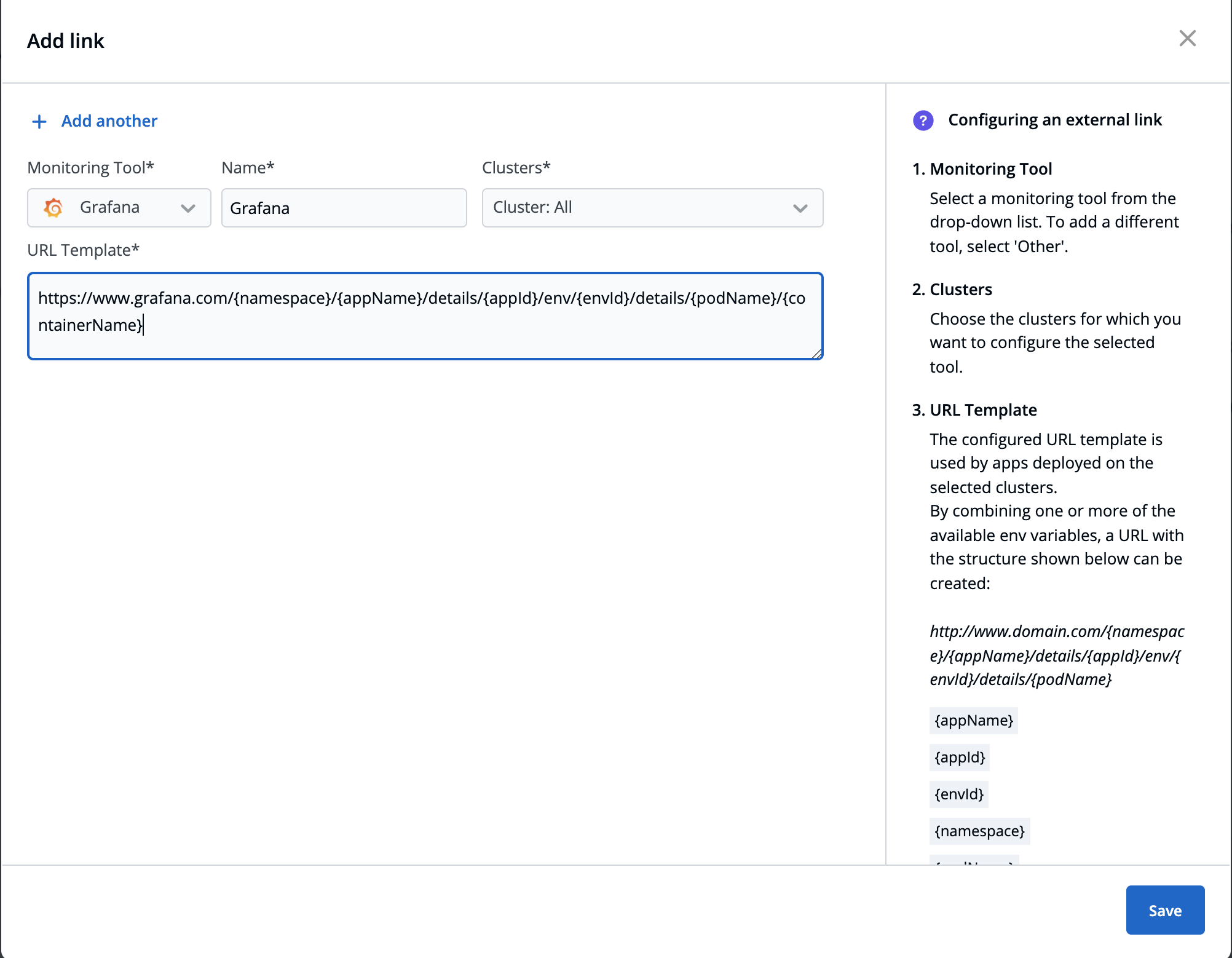 Create an external link