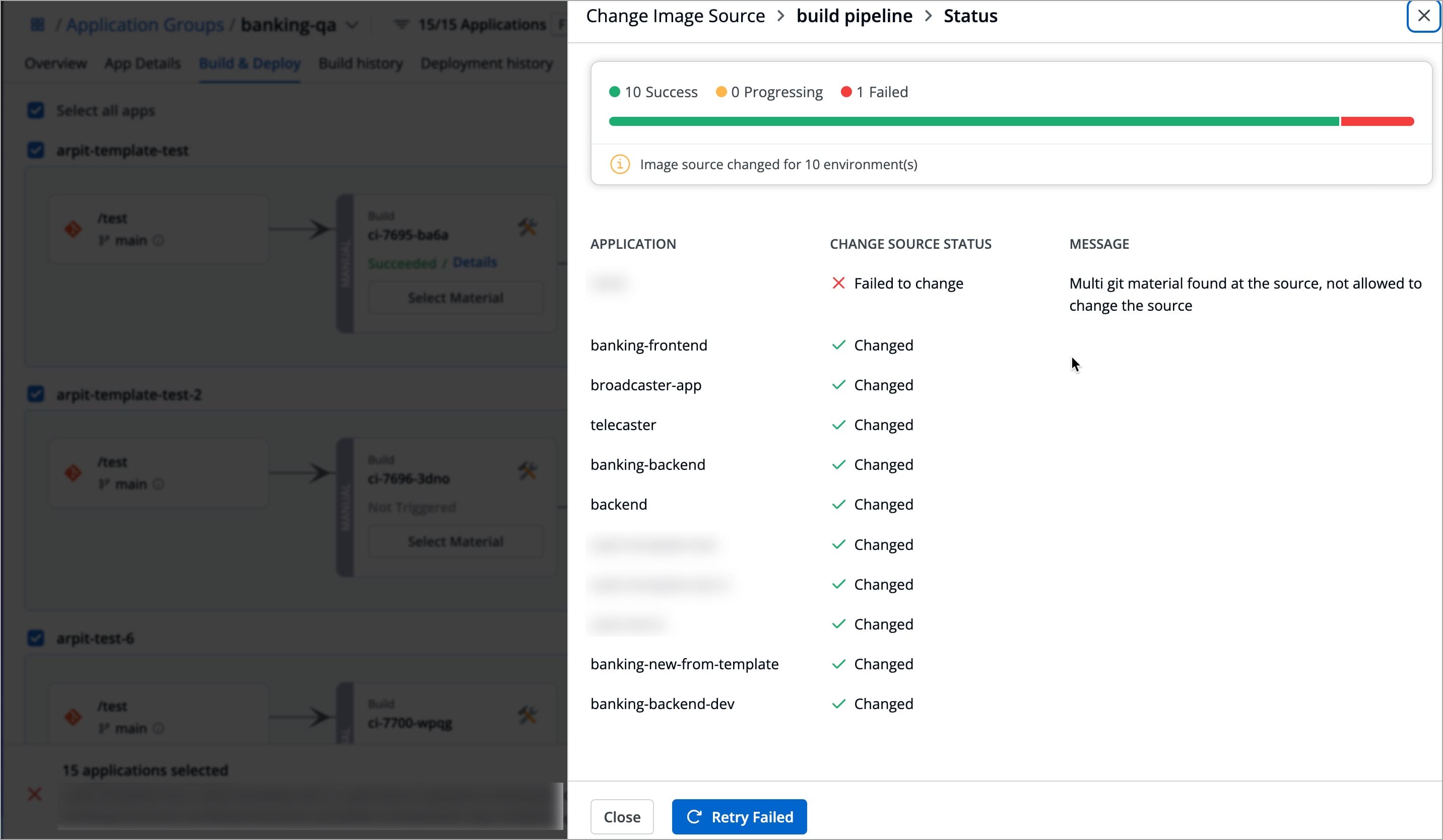 Figure 55: Clicking 'Create Pipeline'