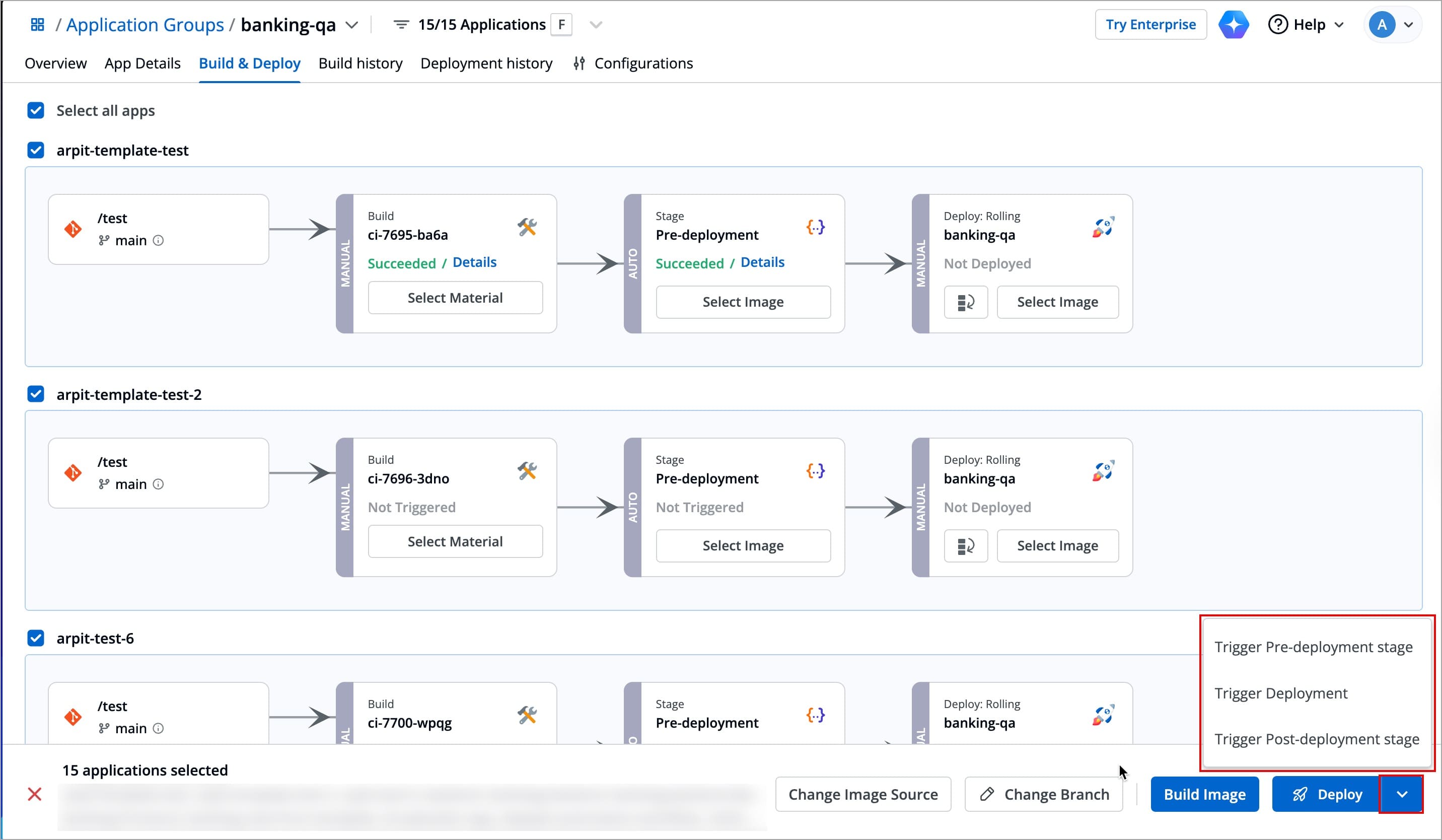 Figure 14: Triggering Pre/Post Stages