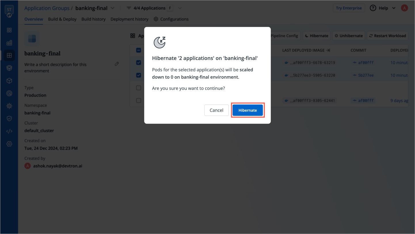 Figure 18b: Confirming Hibernation