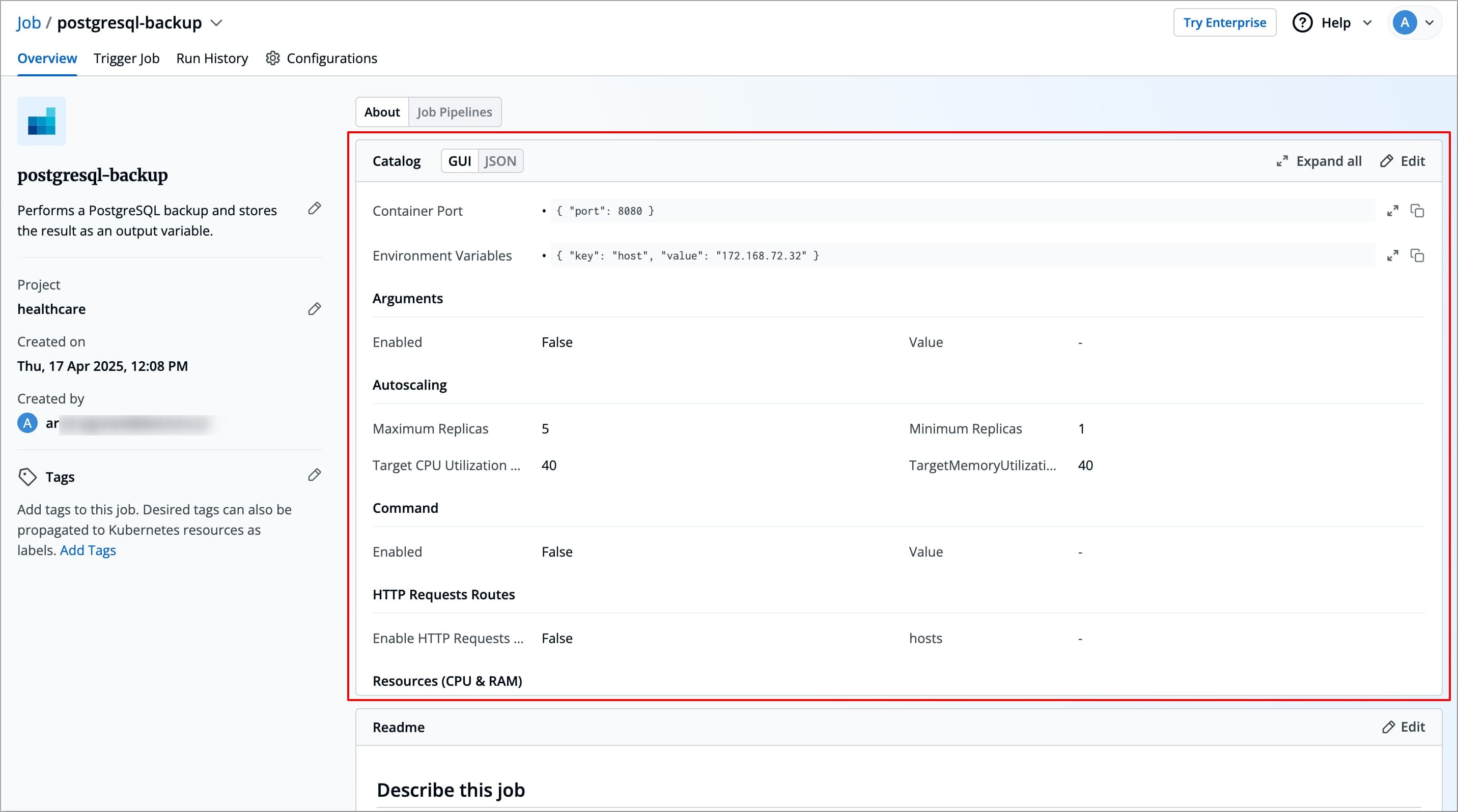 Figure 8: Catalog Overview
