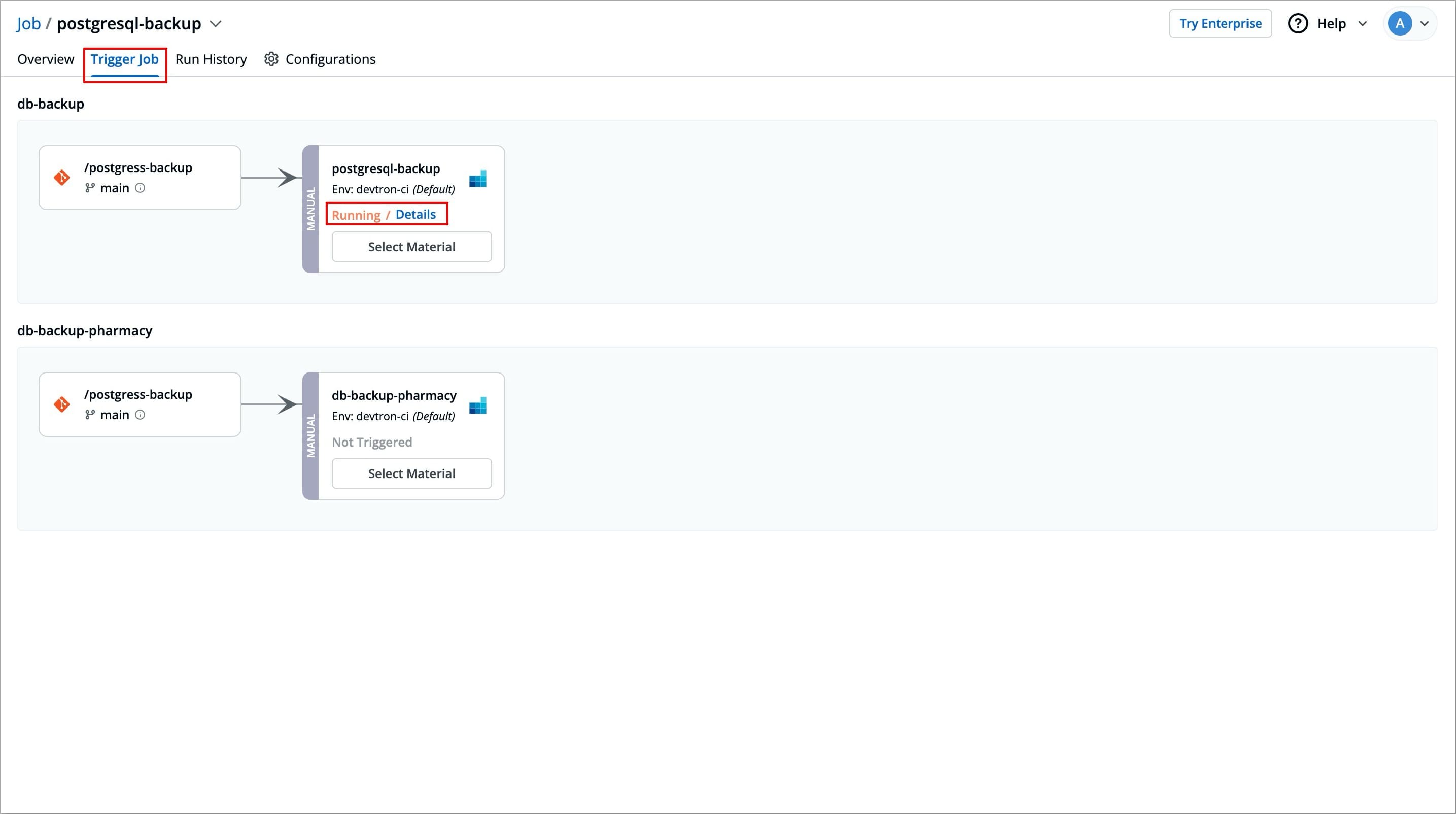 Figure 7: Job Status