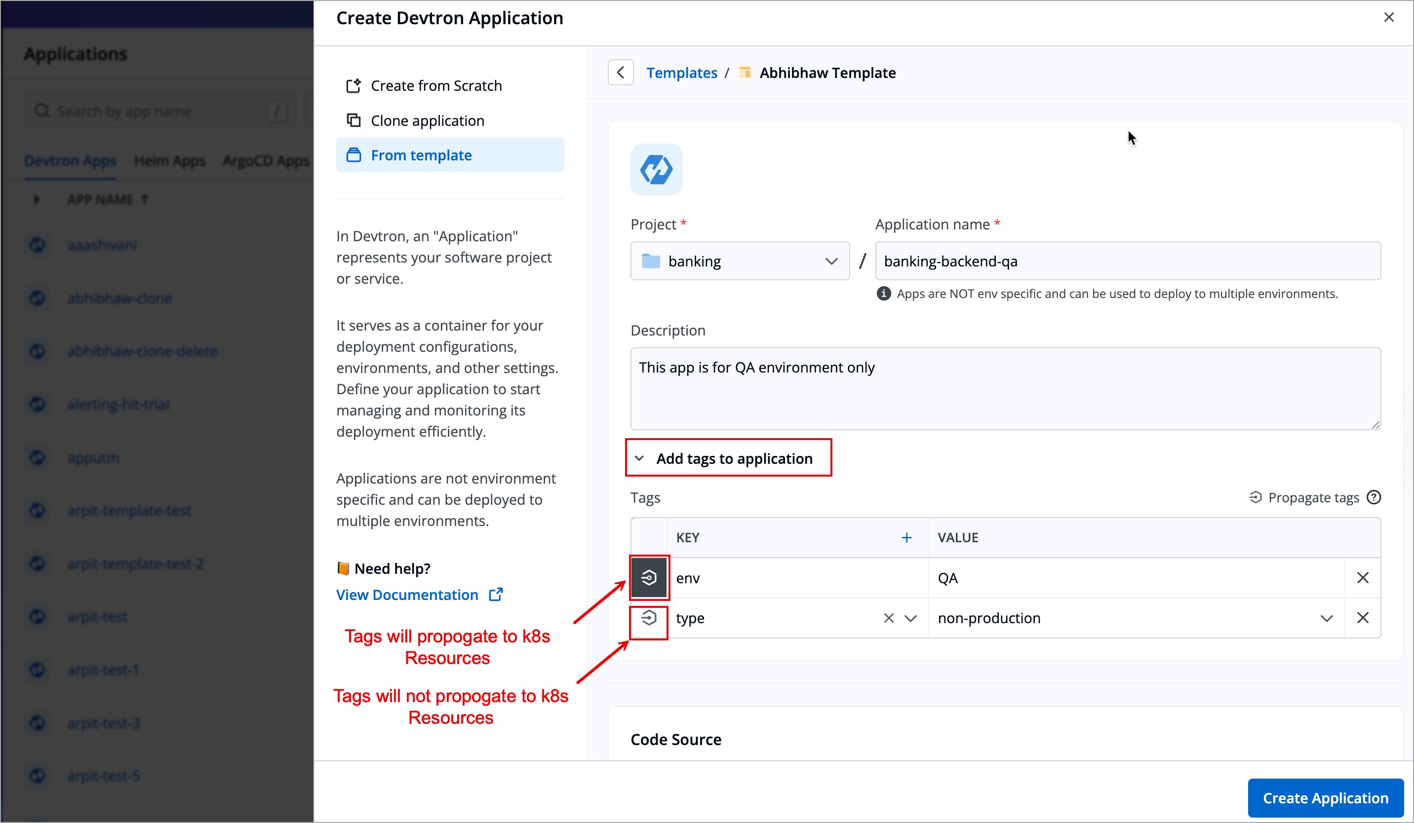Figure 6: Adding Tags
