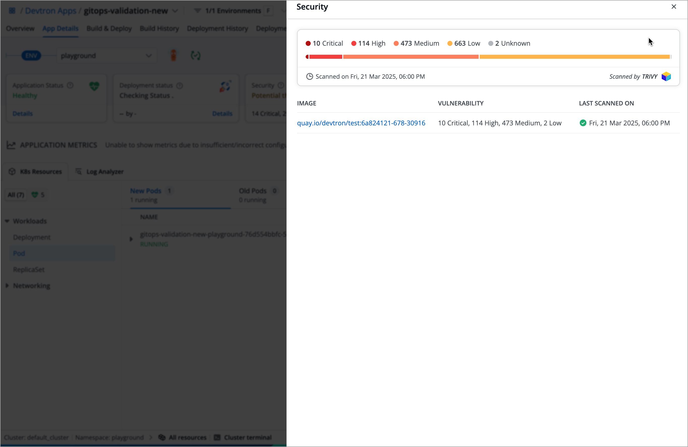 Figure 3: Security Page