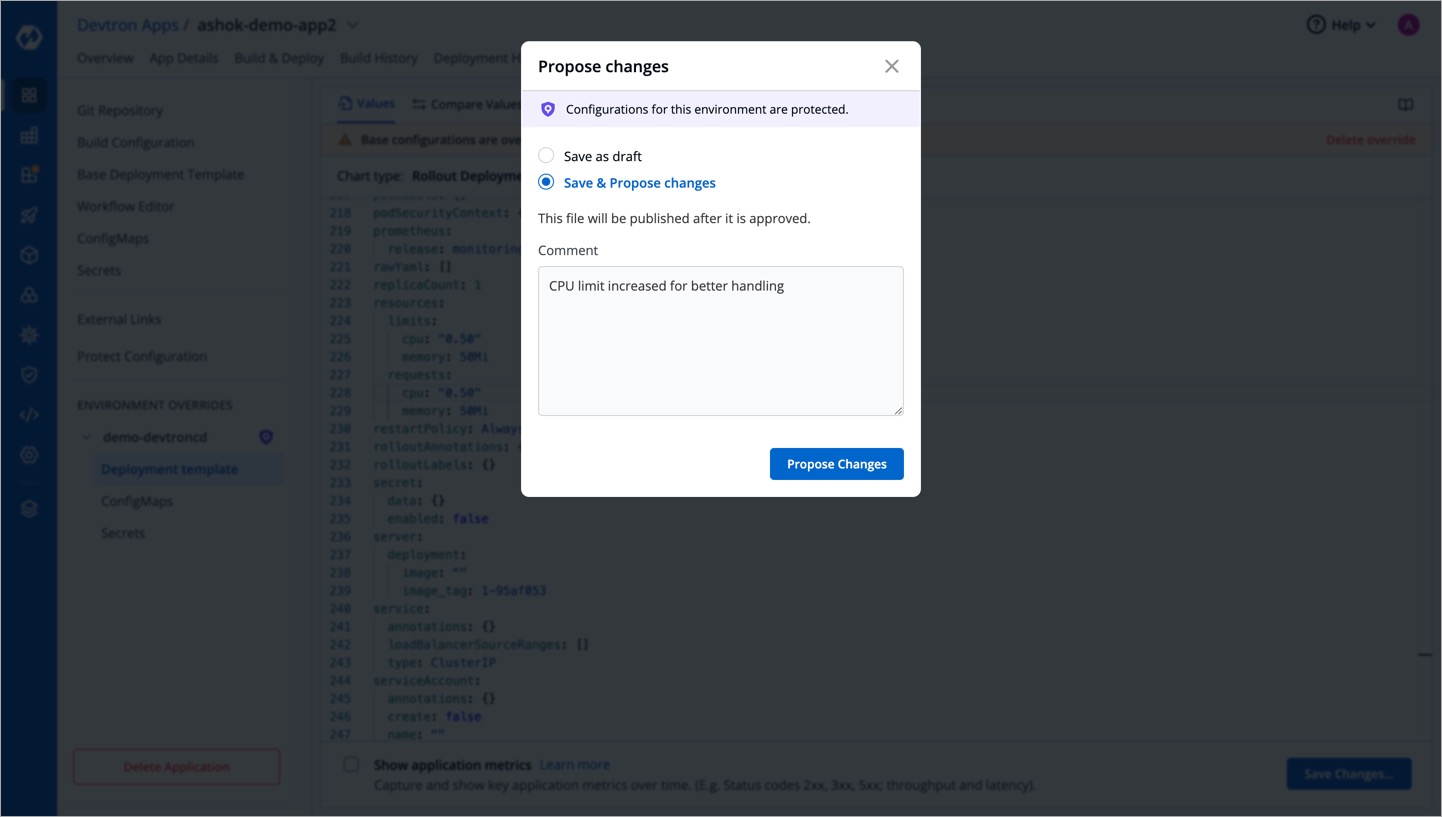 Figure 4: Proposing Changes