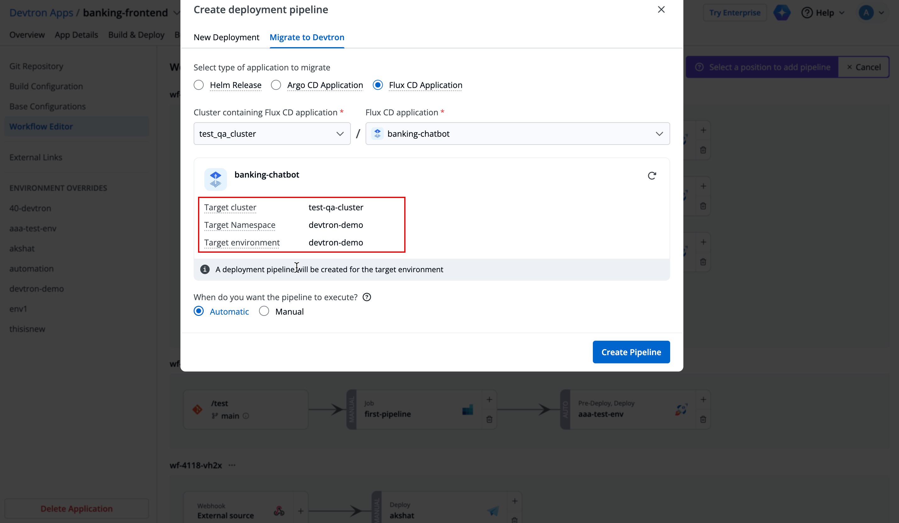 Figure 30: Target Environment