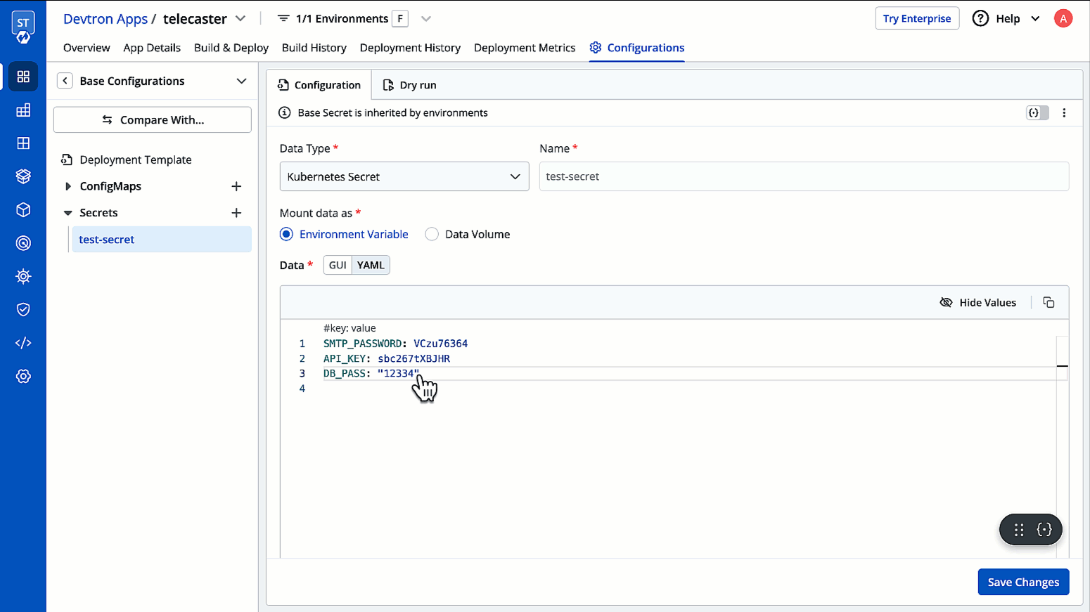 Figure 7: Performing a Dry Run