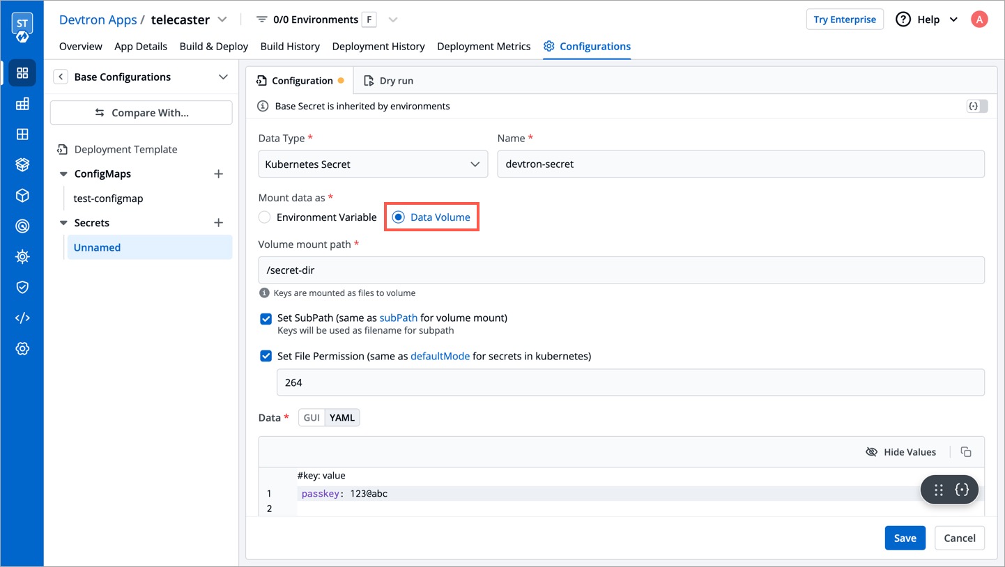 Figure 4: Naming the Secret