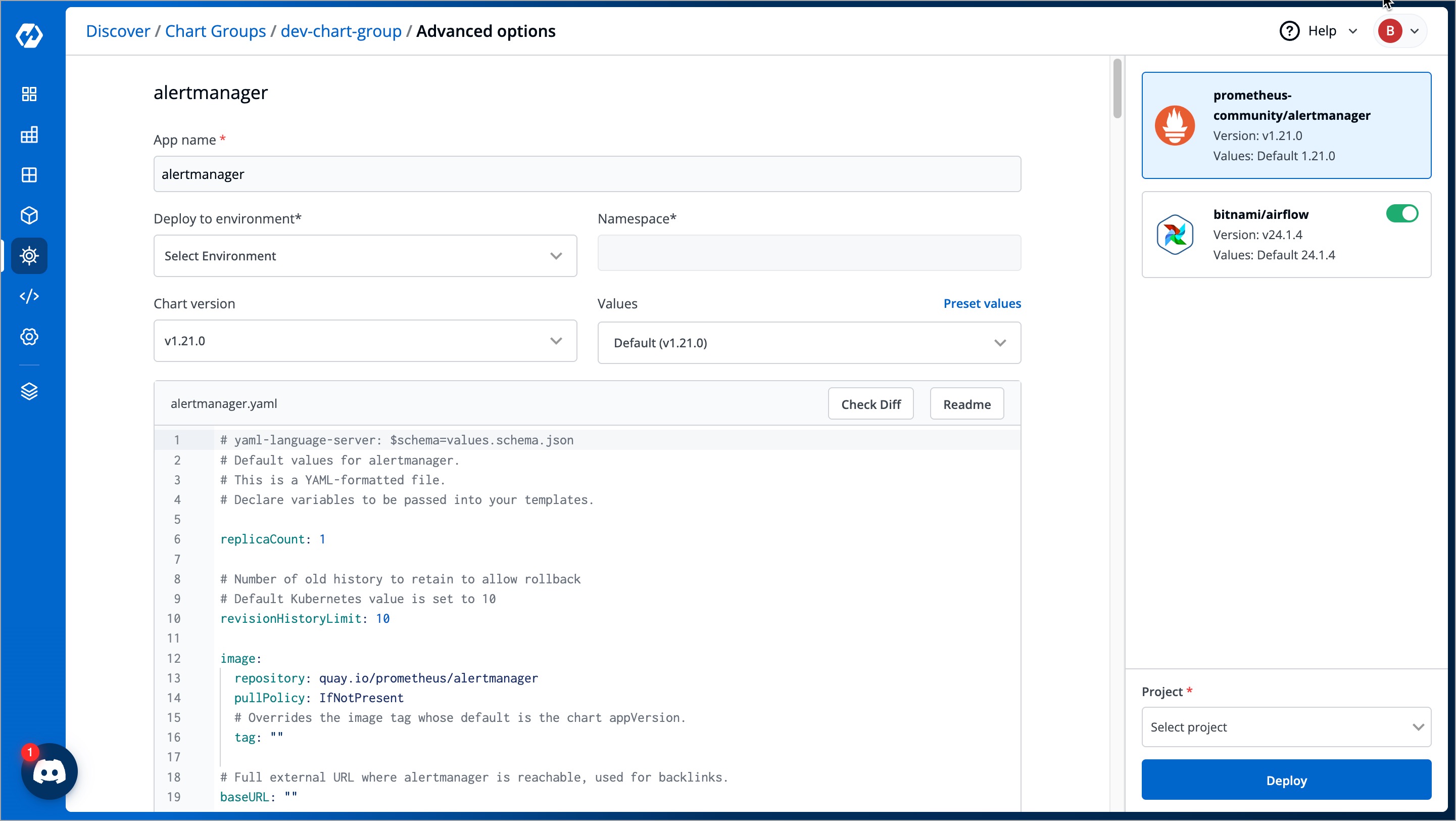 Figure 8: Advanced Options