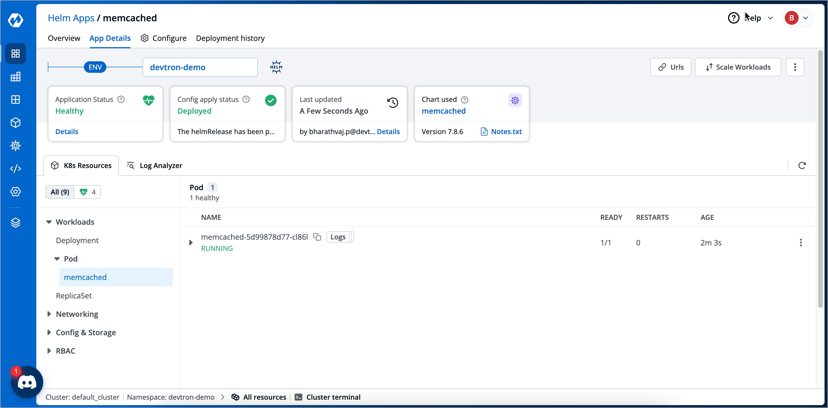 Figure 4: Check Deployment Status
