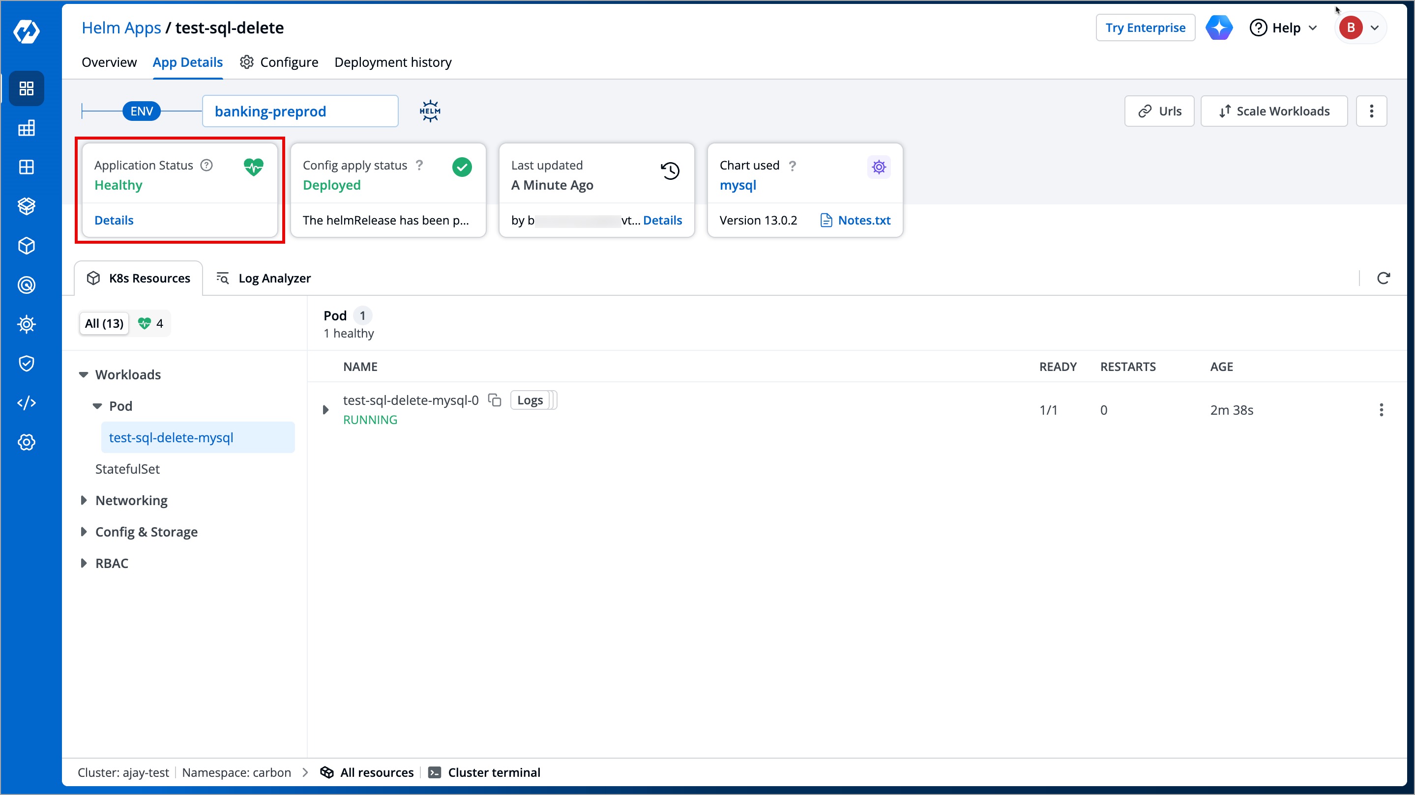 Figure 14: Deployment Status
