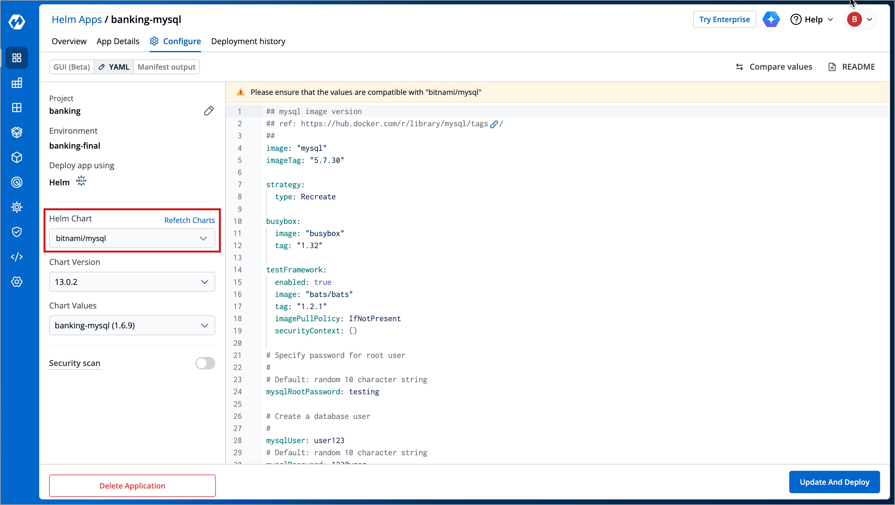 Figure 7: Upgrade Chart