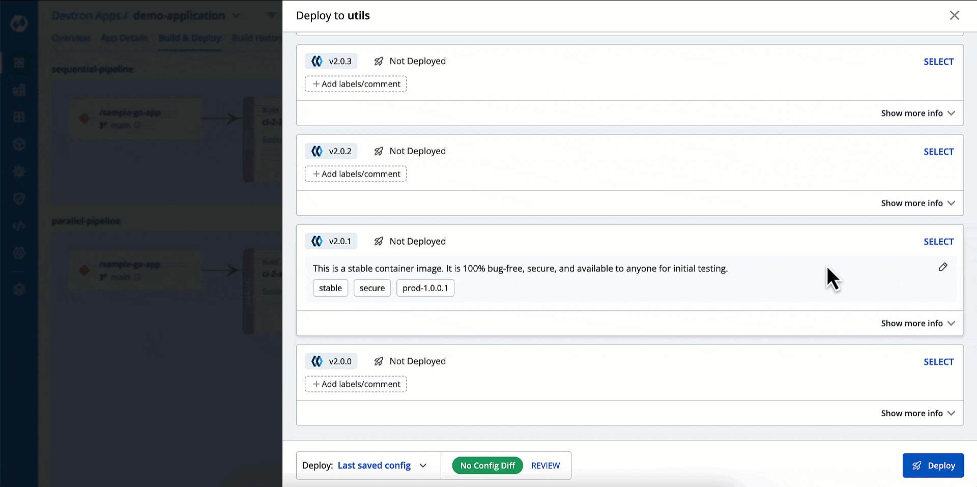 Figure 7: Hard Deletion of a Label