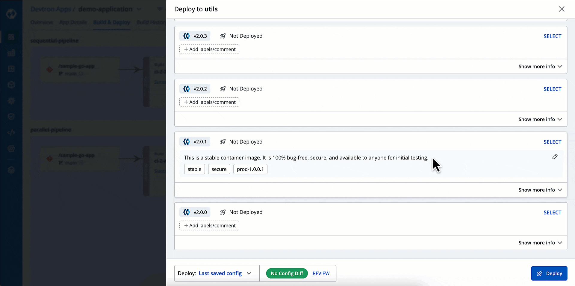 Figure 8: Removing a Comment