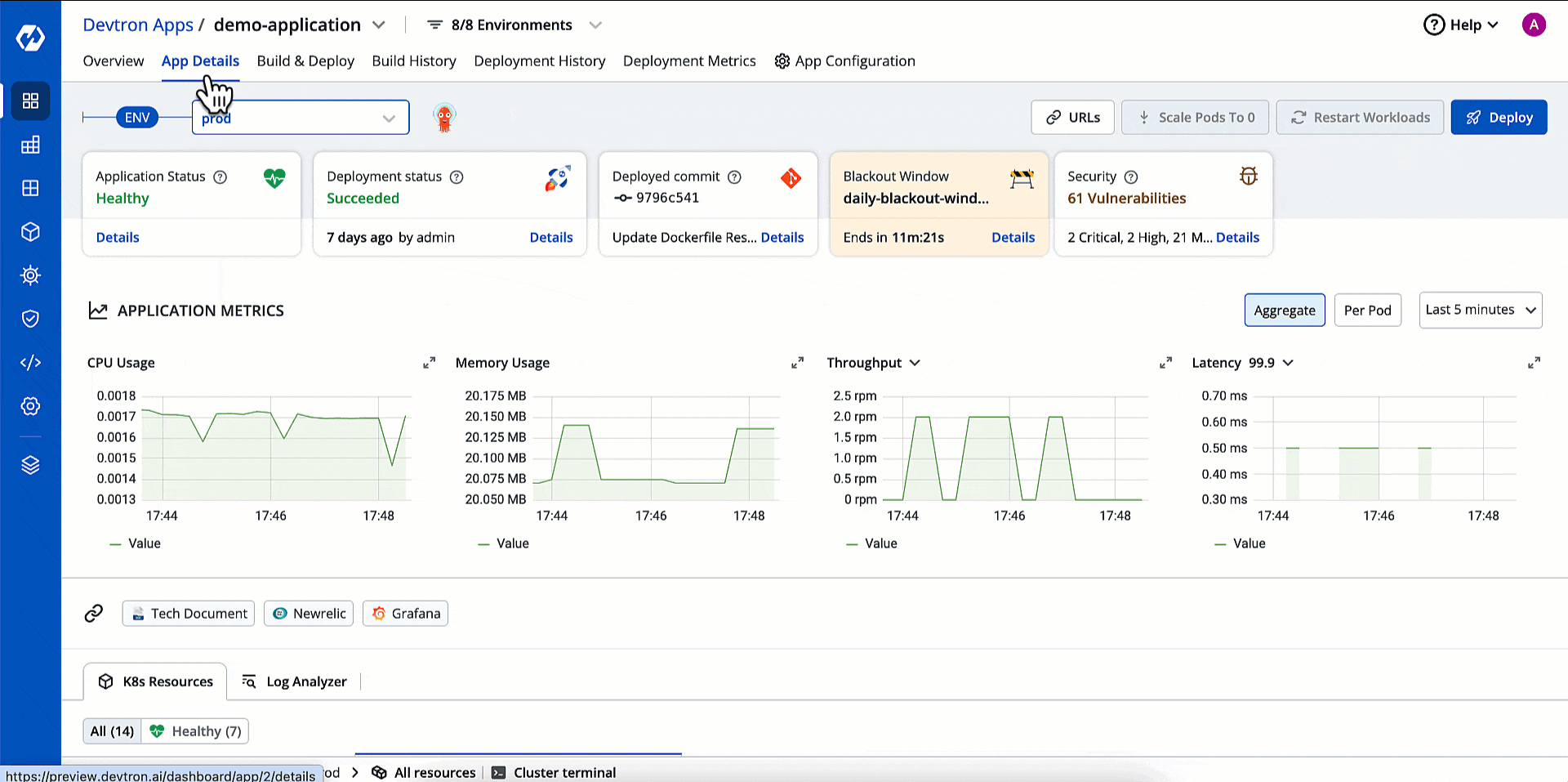 Figure 5: Adding Labels and Comments - 'App Details' Page