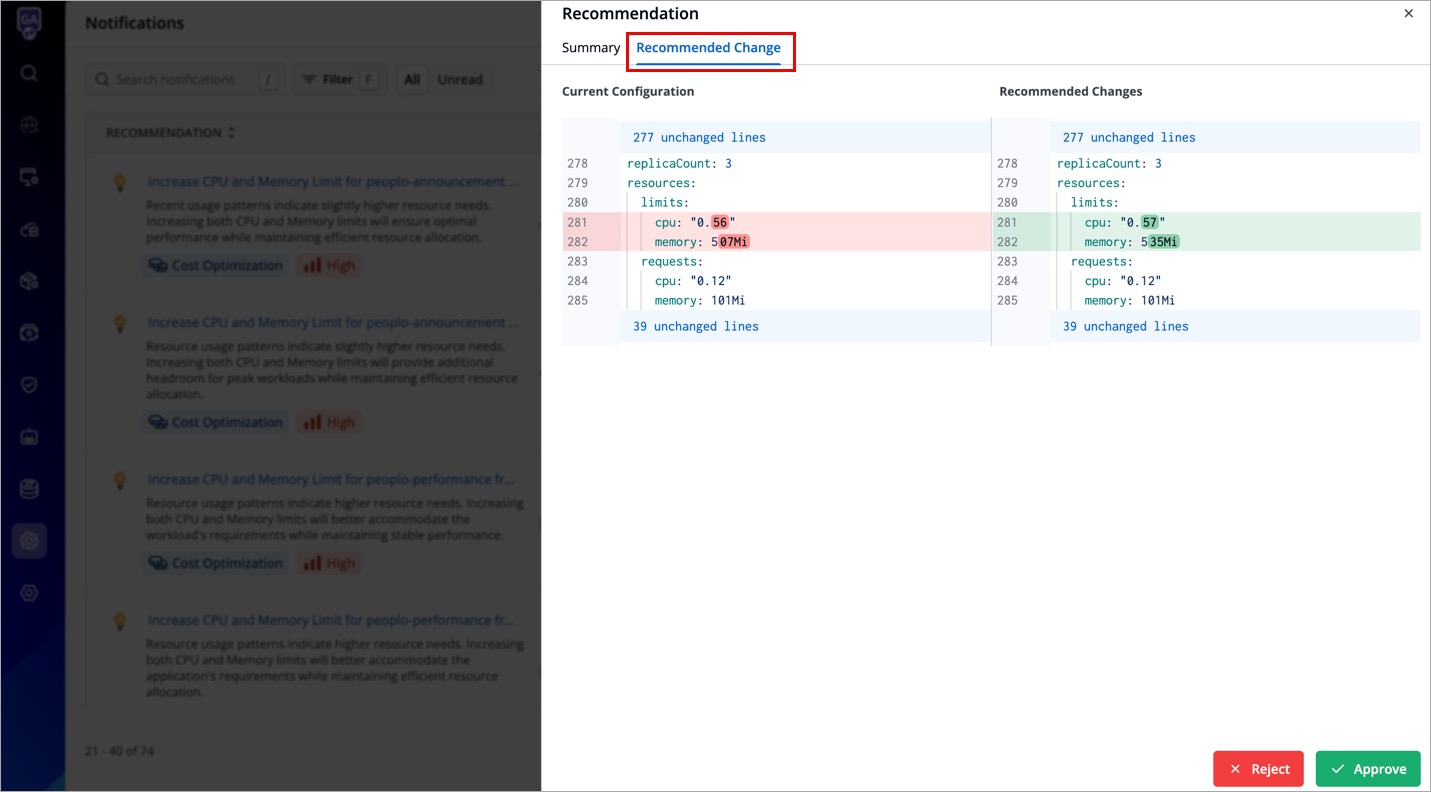 Figure 3: Diff of Proposed Changes