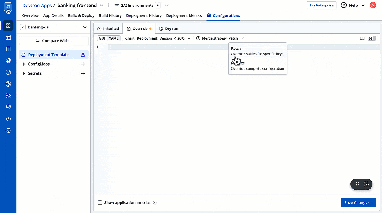 Figure 35: Request Approval for Configuration Change