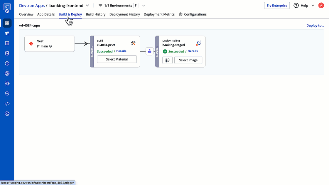 Figure 30: Request Approval for Deployment