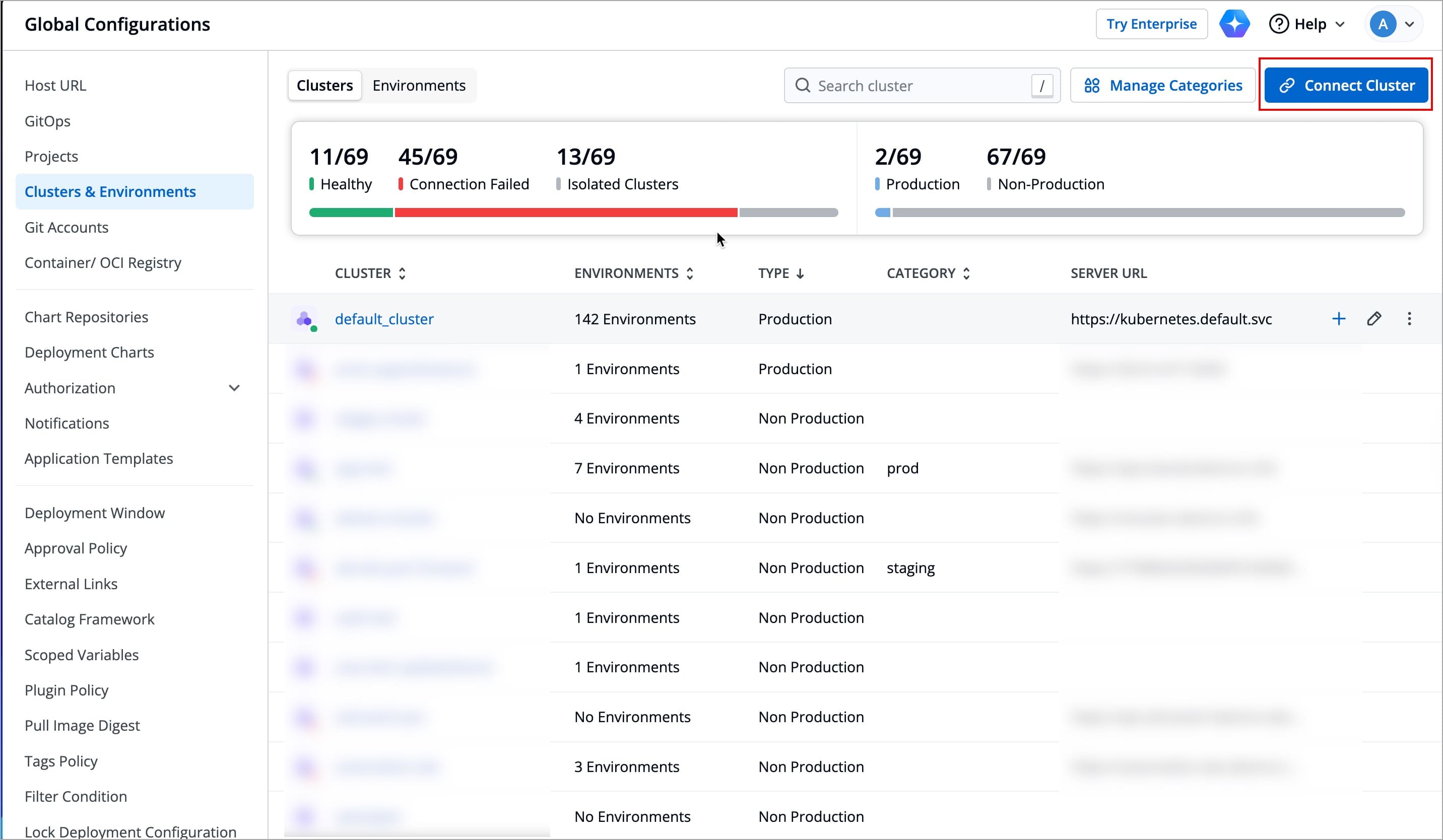 Figure 1: Adding a Cluster