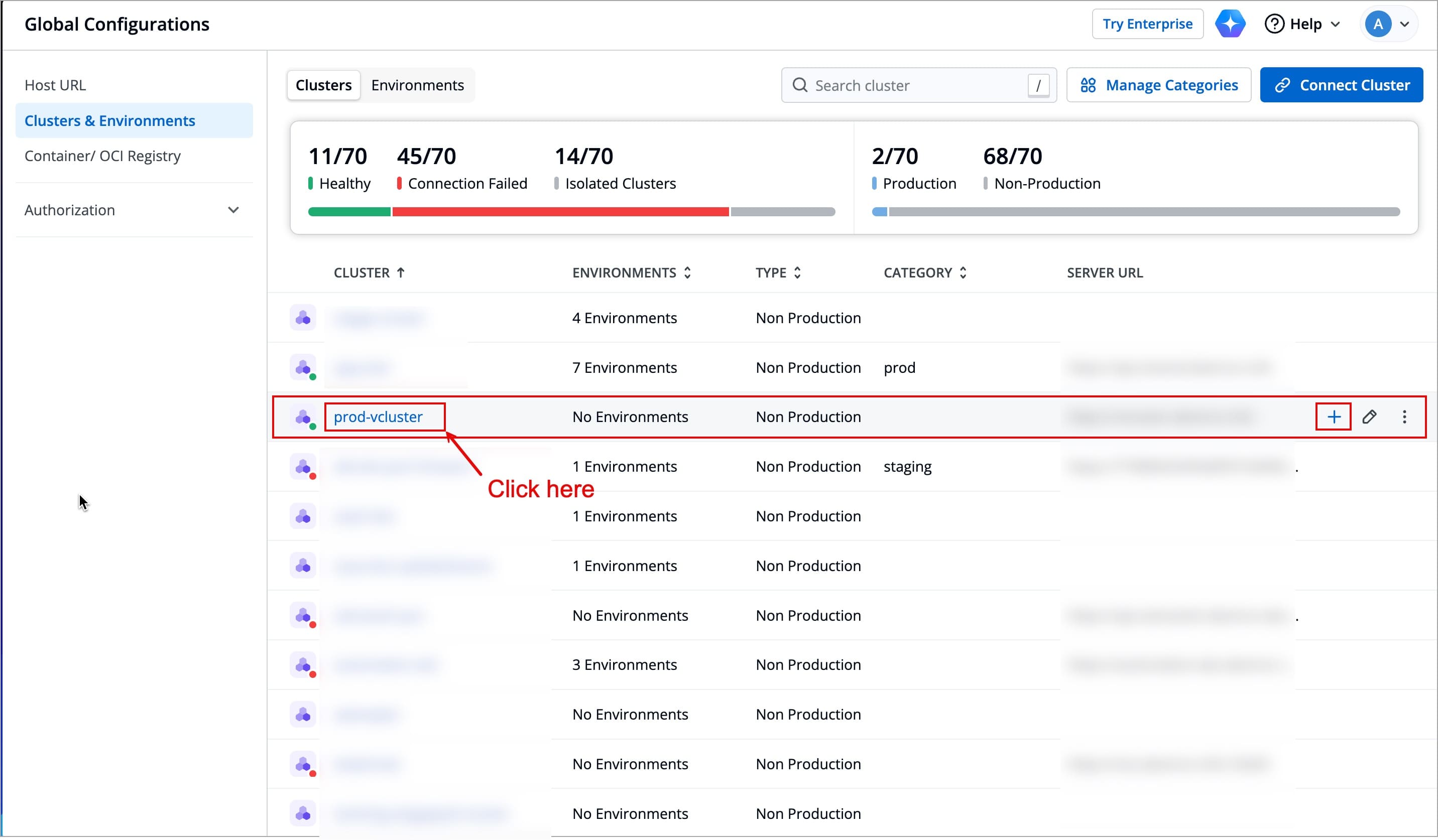 Figure 23a: Adding an Environment