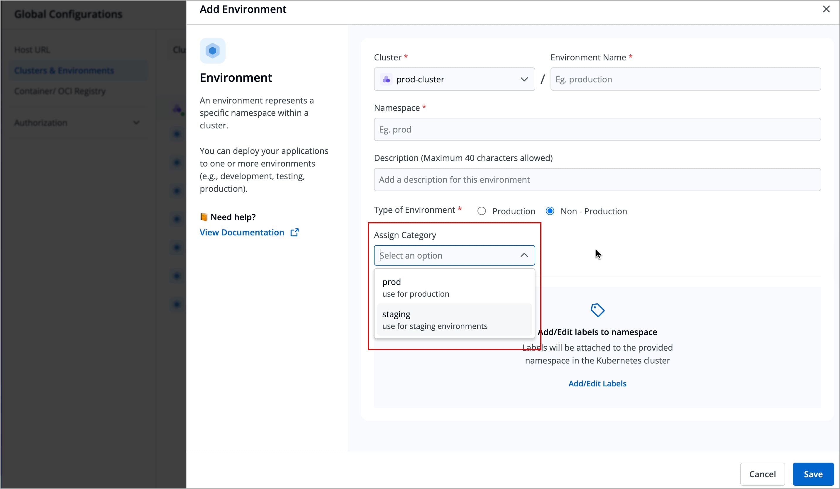 Figure 25: Assigning Category