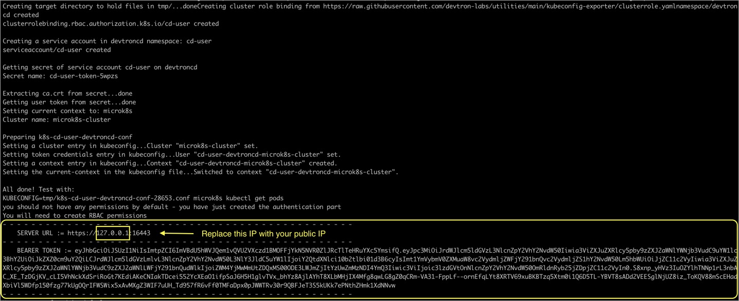 Figure 41: Generating Cluster Credentials