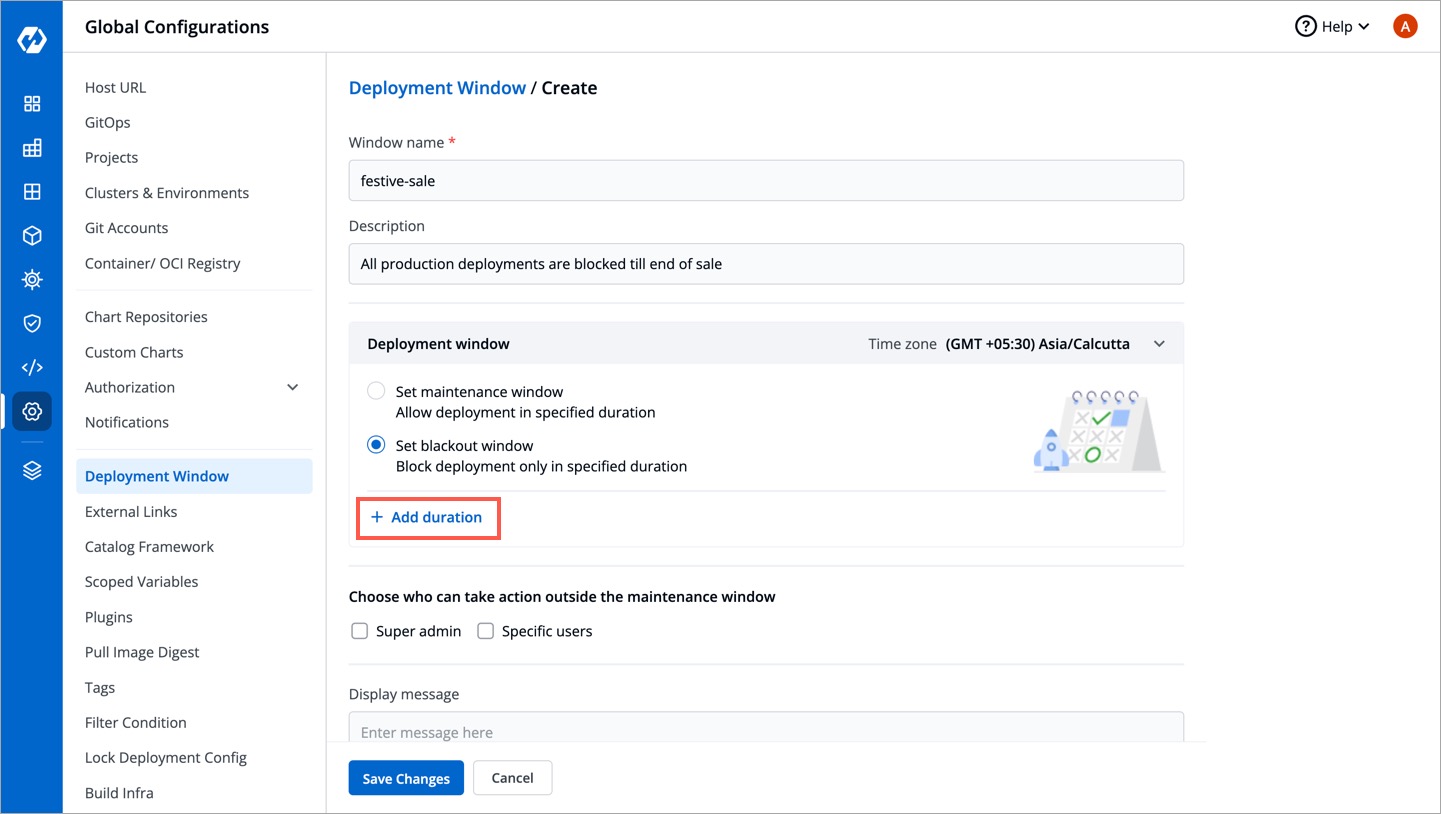 Figure 7: Adding Duration