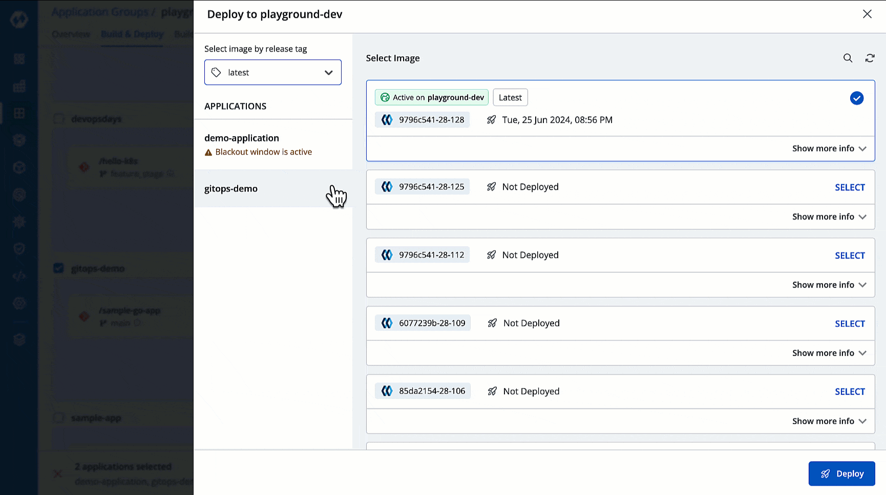 Figure 33: Partial Deployment of Application Group