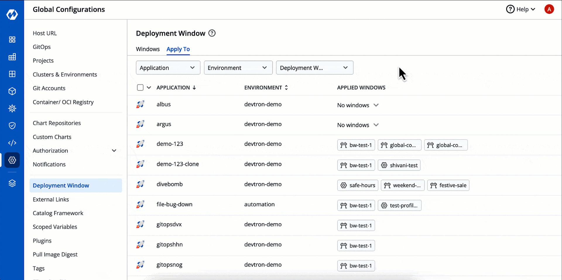 Figure 14: Applying Windows