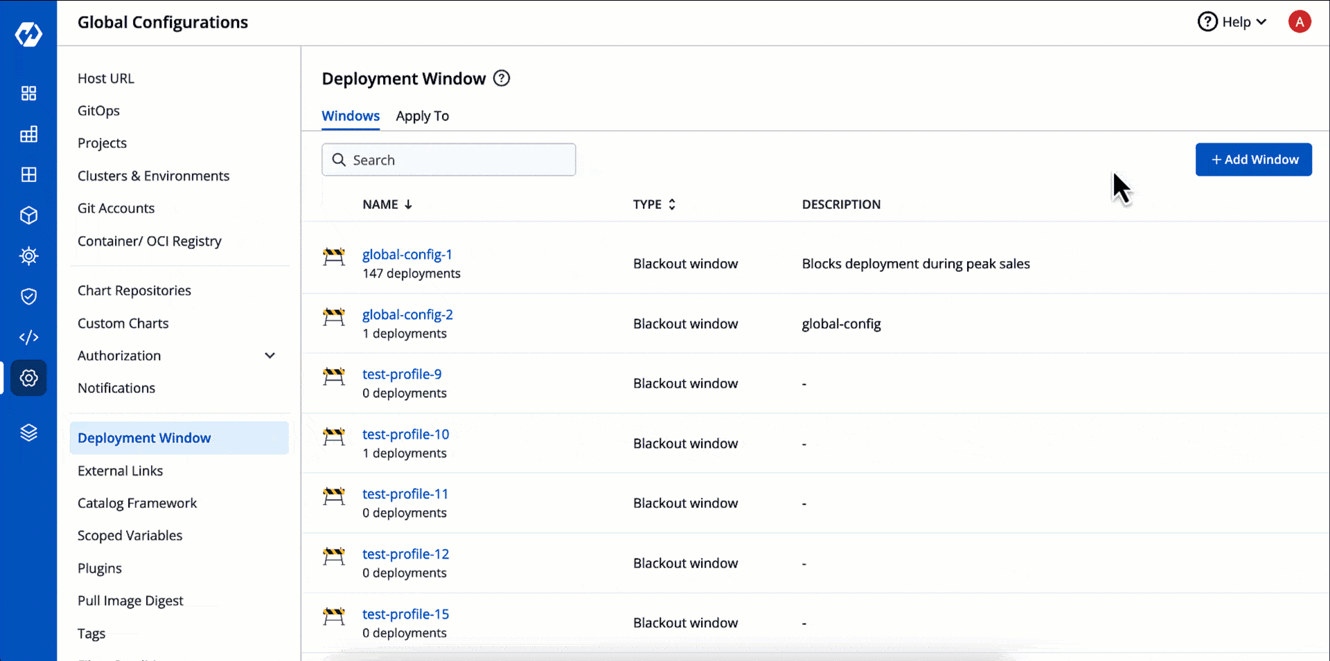 Figure 13: Deleting Window