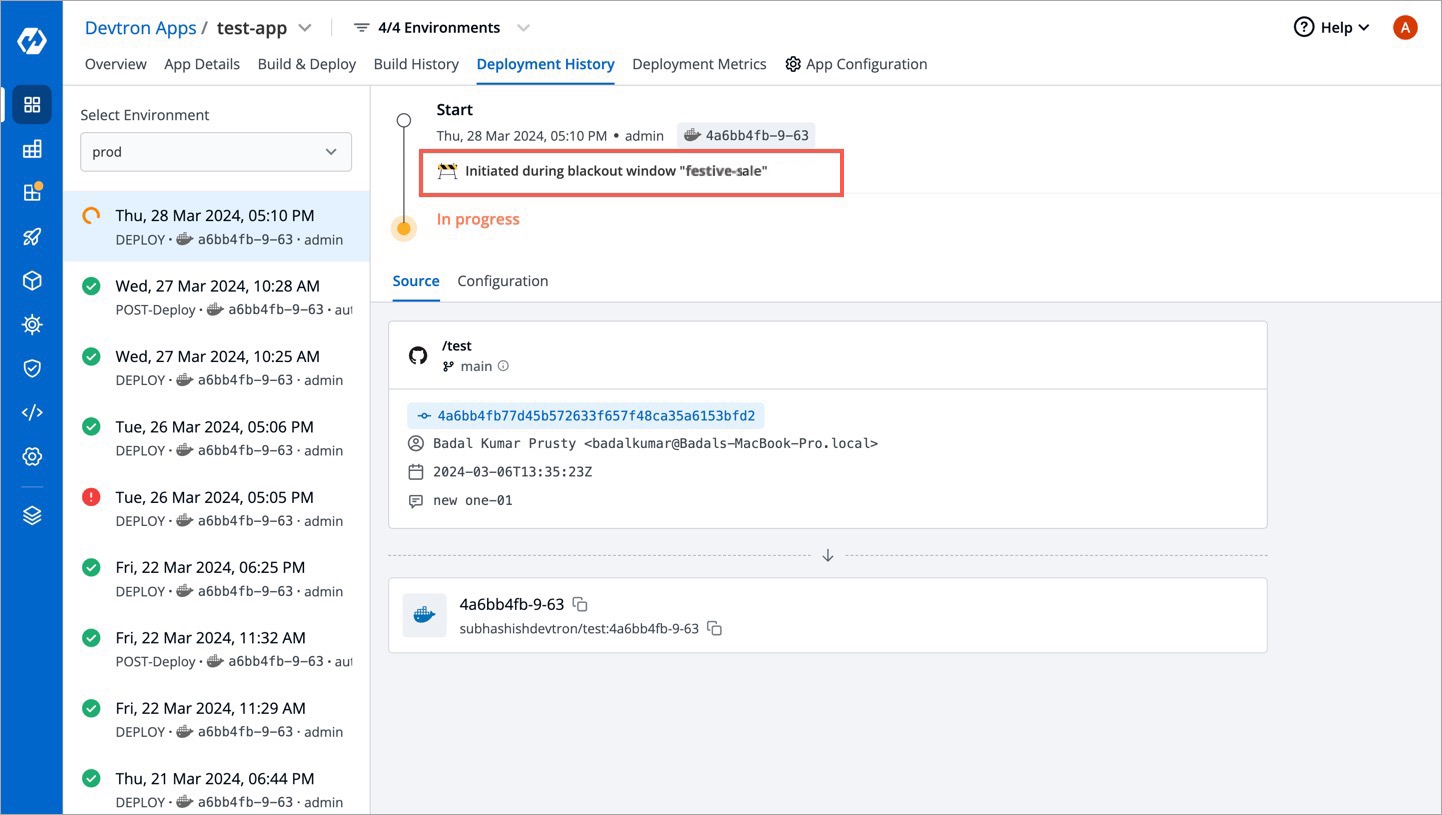 Figure 29: Deployment Log