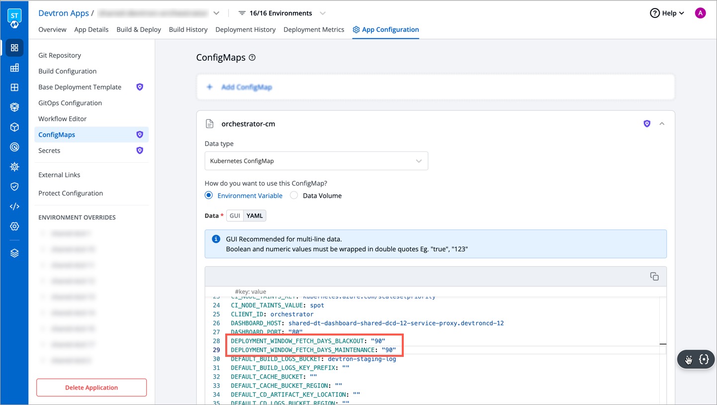 Figure 23: Additional Configuration - ConfigMap
