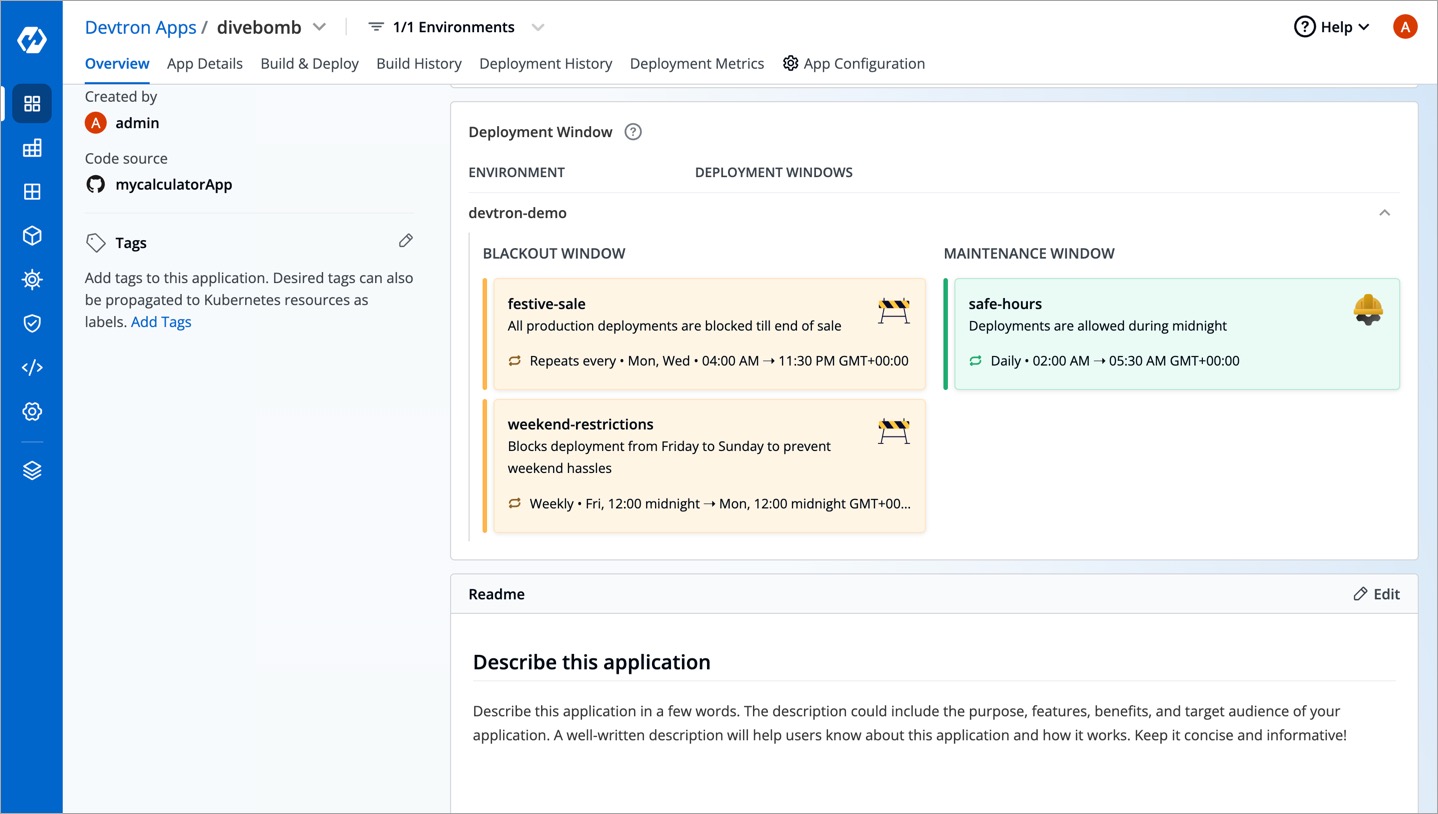 Figure 1: Deployment Window