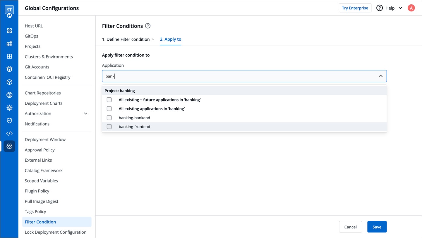 Figure 4: Selecting Application(s)