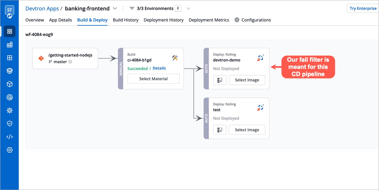 Figure 14: Build & Deploy tab