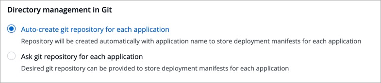 Figure 4: Need for User-defined Git Repo