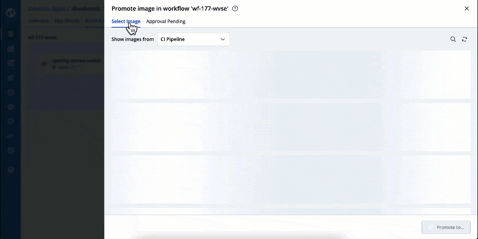 Figure 8: Approving Image Promotion Requests