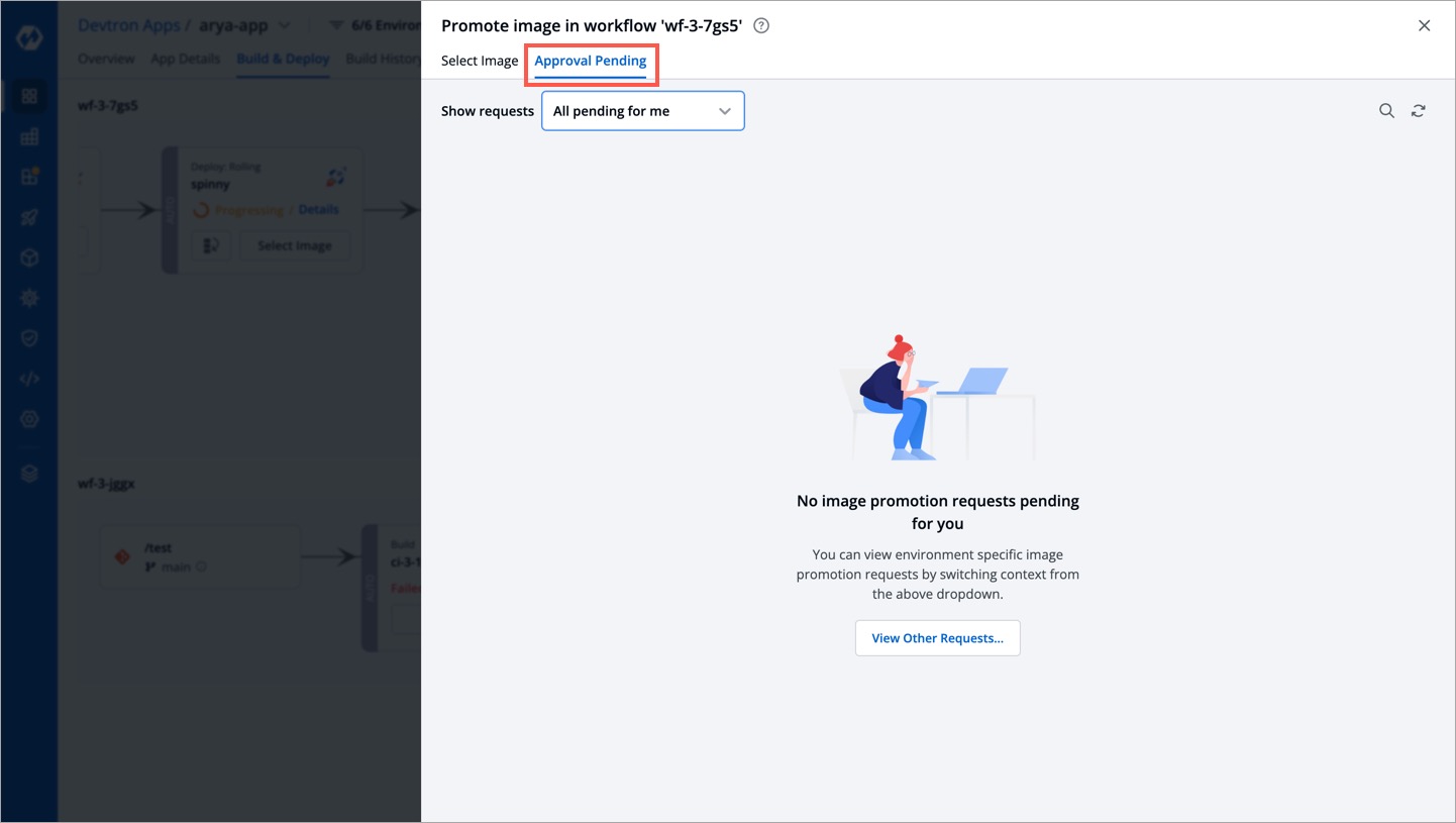 Figure 6: Checking Pending Approvals