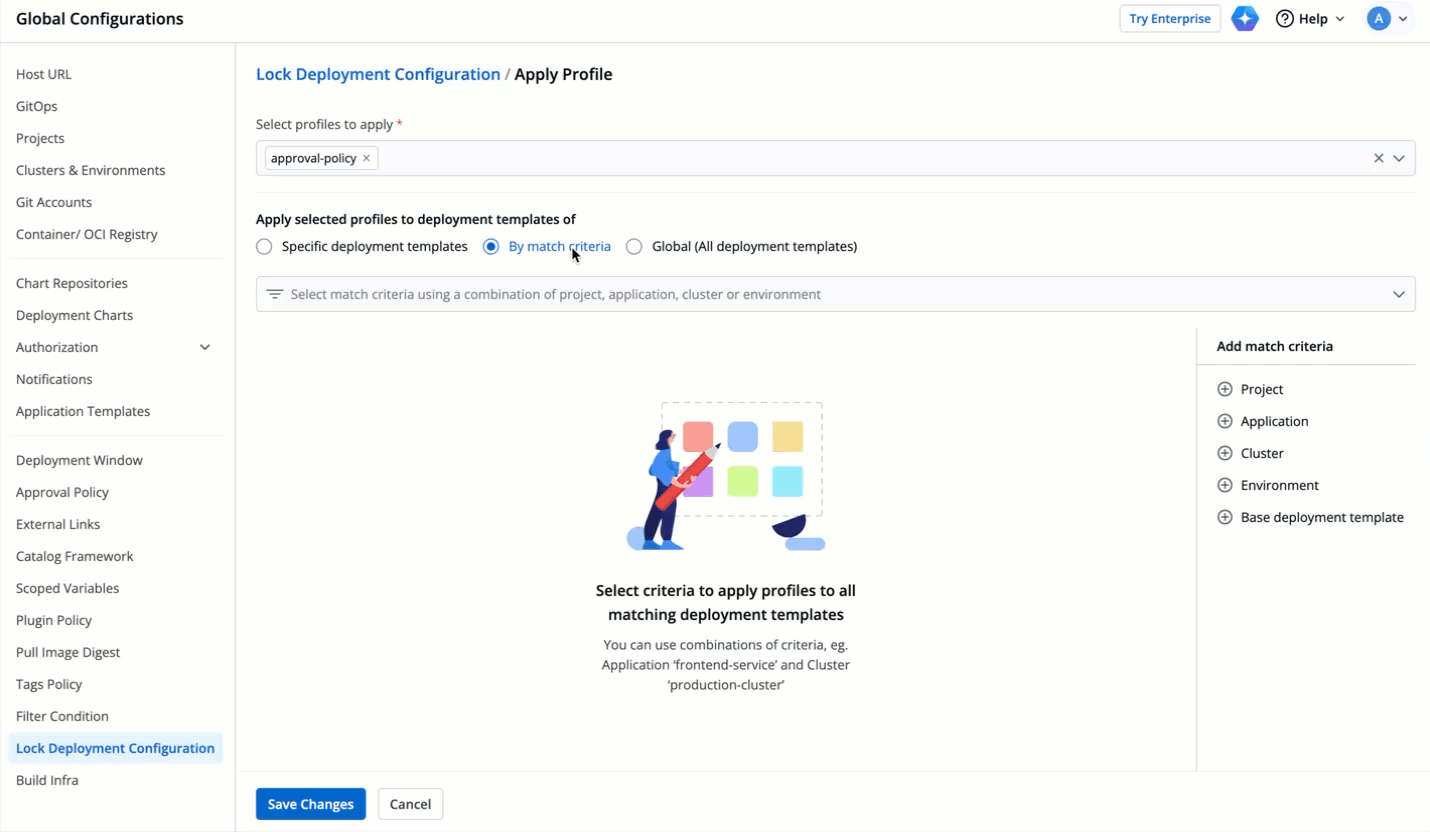 Figure 10: Applying Profile By Match Criteria - Use Case 1