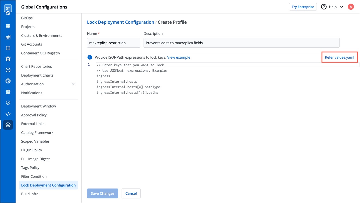 Figure 3: Values.YAML File