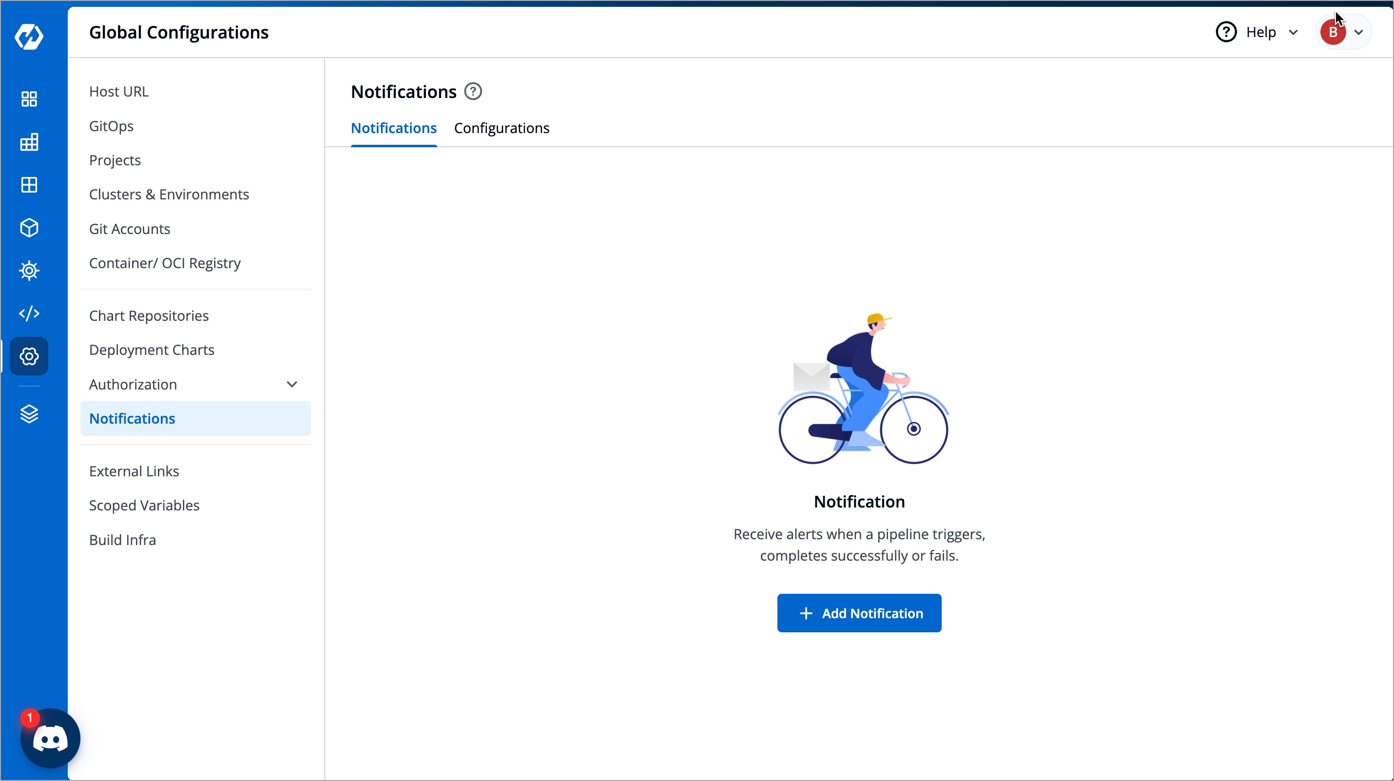 Figure 7: Notifications Tab
