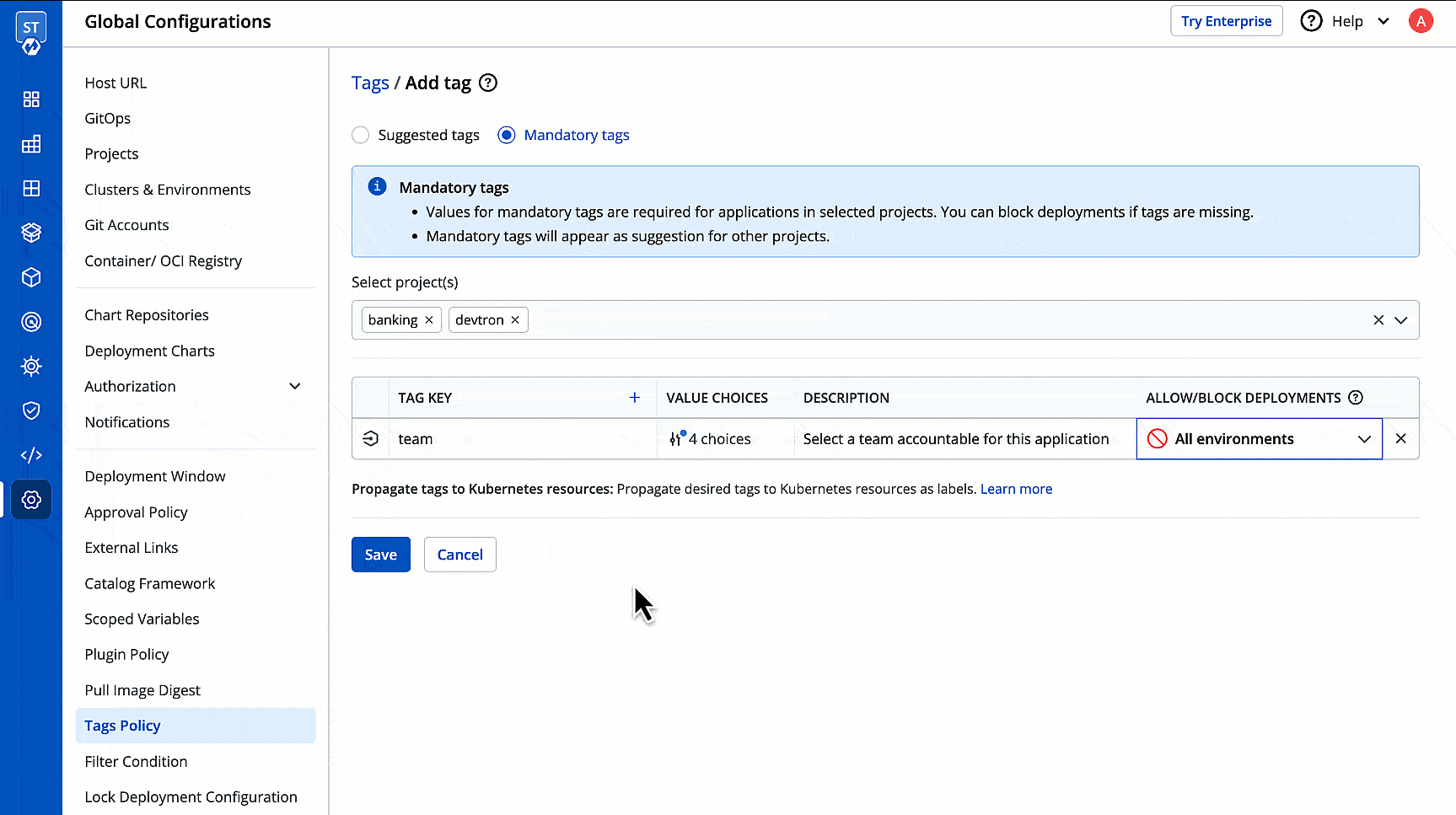 Figure 11: Adding More Tag