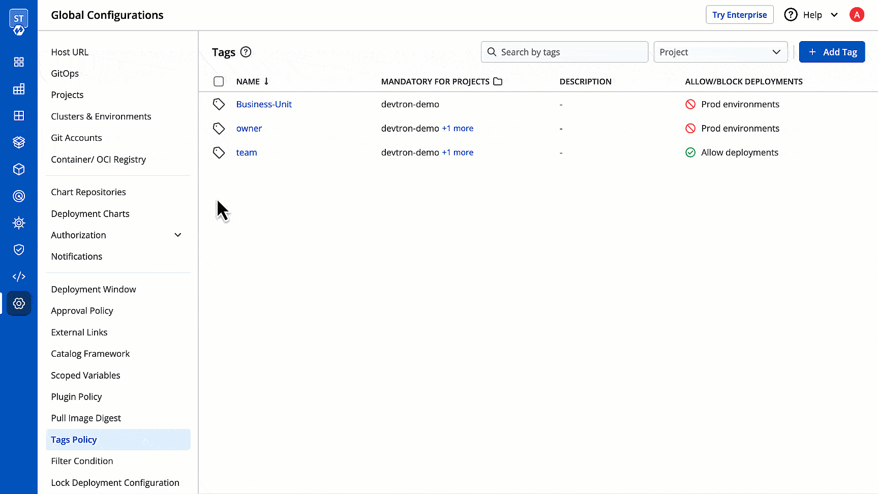 Figure 15: Deleting Multiple Tags