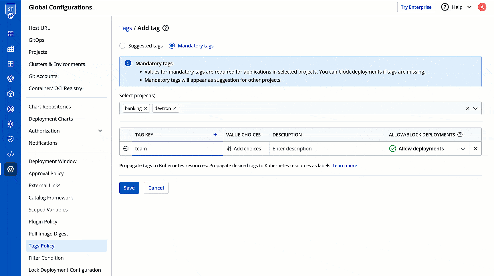 Figure 7: Creating List of Choices