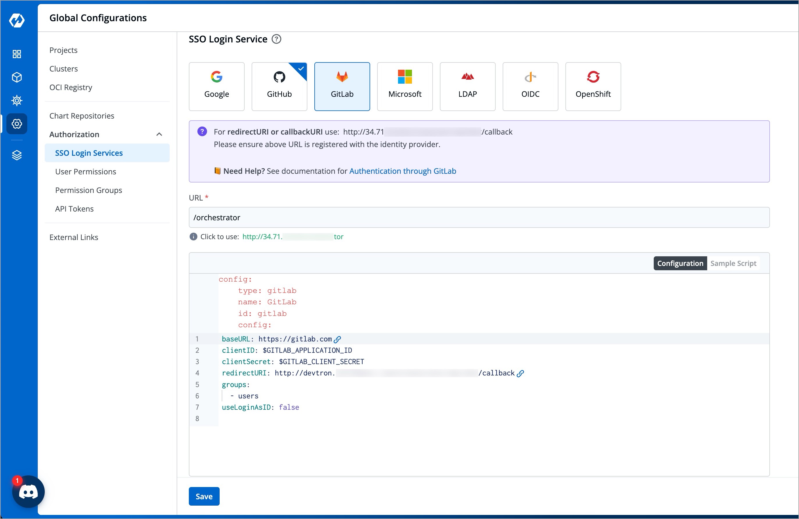 Figure 1: Global Configurations