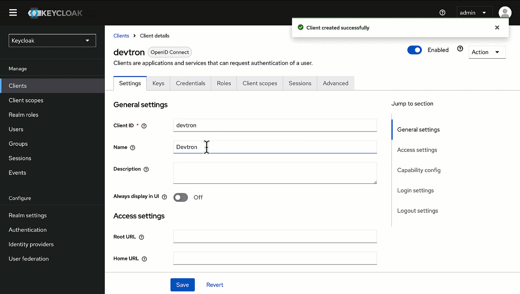 Figure 5: Obtaining Client Secret