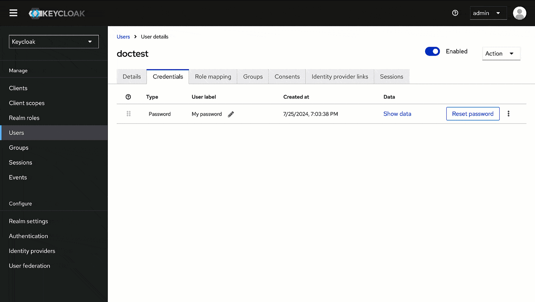 Figure 8: OpenID Endpoint Configuration Link