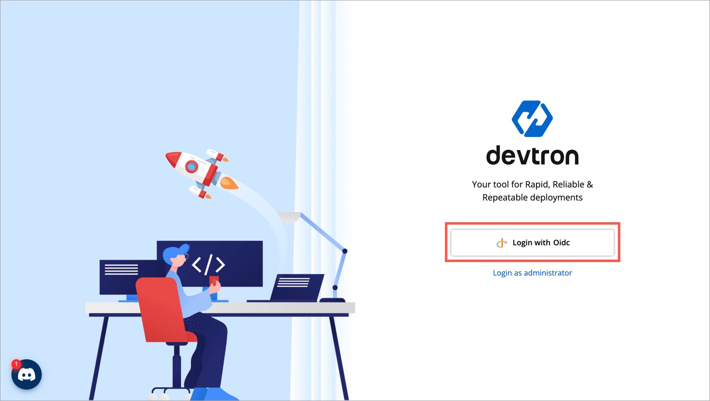 Figure 15a: Login using OIDC method