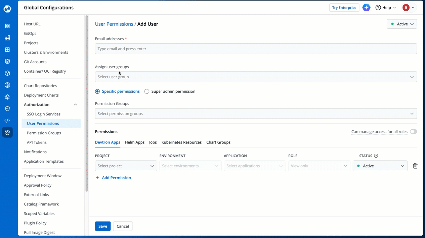 Figure 4: Adding Email Addresses of Users