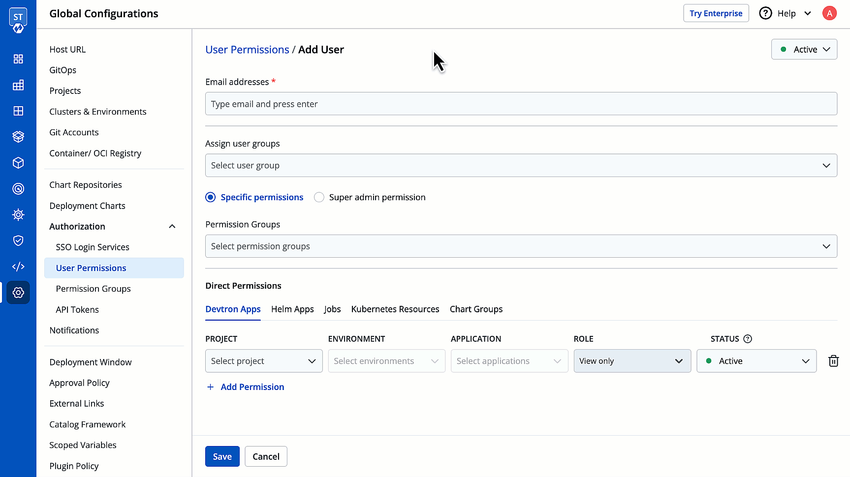 Figure 4: Adding Email Addresses of Users